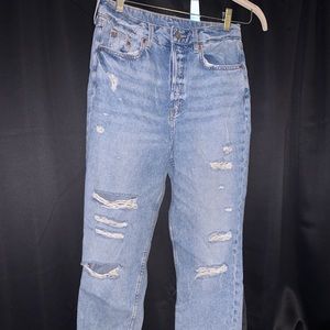 H&M ripped mom jeans